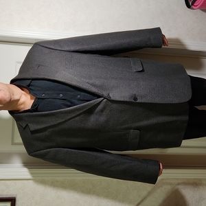 Men's Jacket/Coat/Blazer, Gray/Black, 3XLT, (54/56).